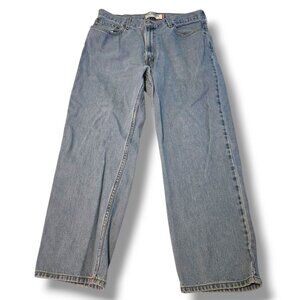 Levi's 550 jeans mens 38x30 (actual 37x29) light wash relaxed 100% Cotton